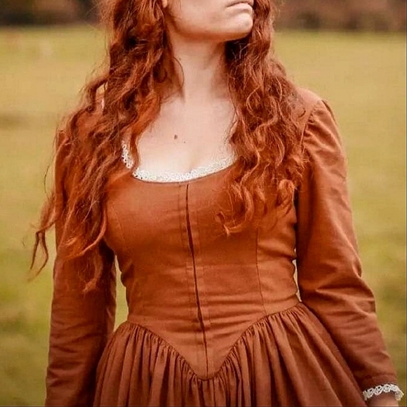 Dresses & Skirts - Handmade Linen Fall Dress • open to trades